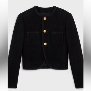 CELINE Chasseur Jacket in Bouclé Tweed 36